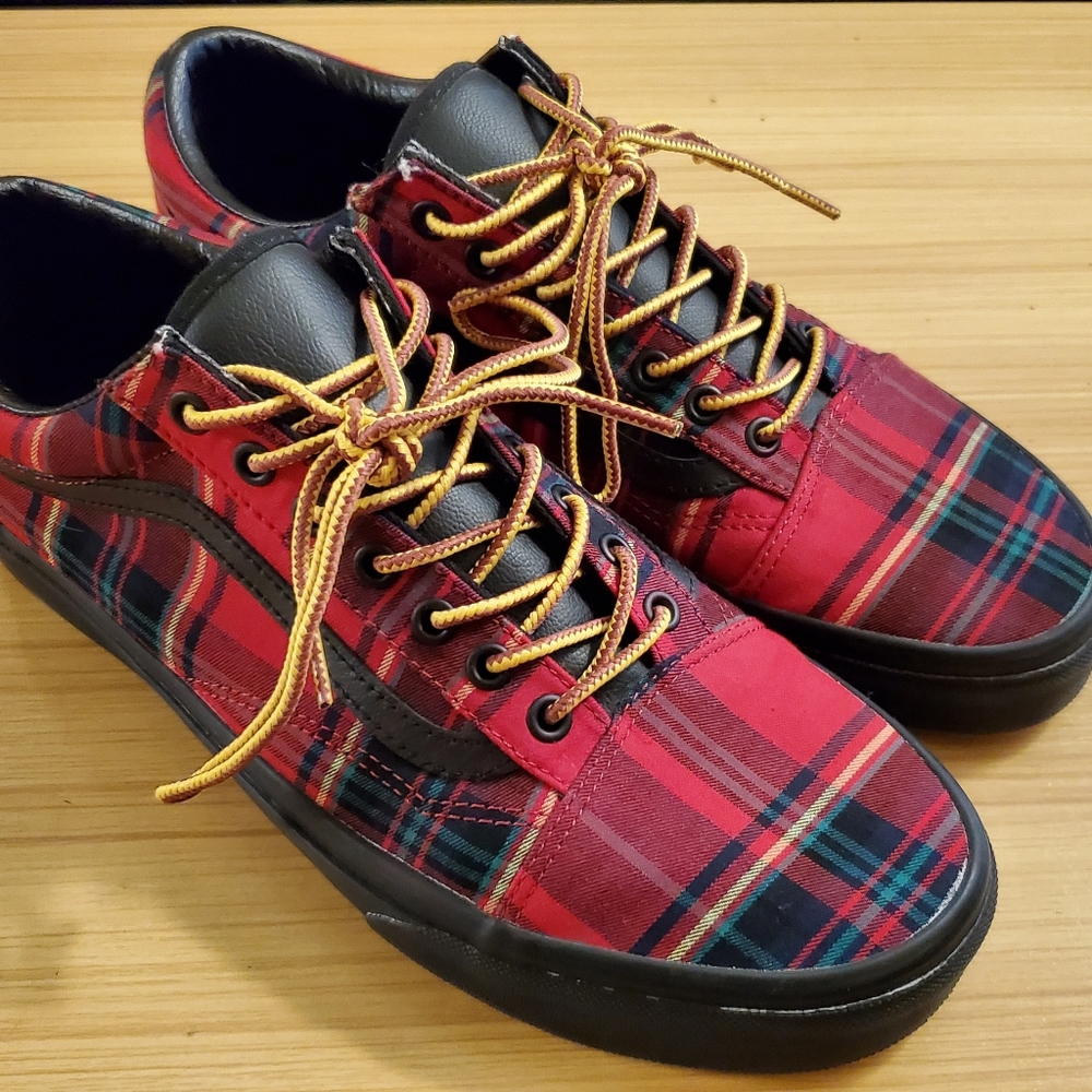 Plaid Red Old Skool